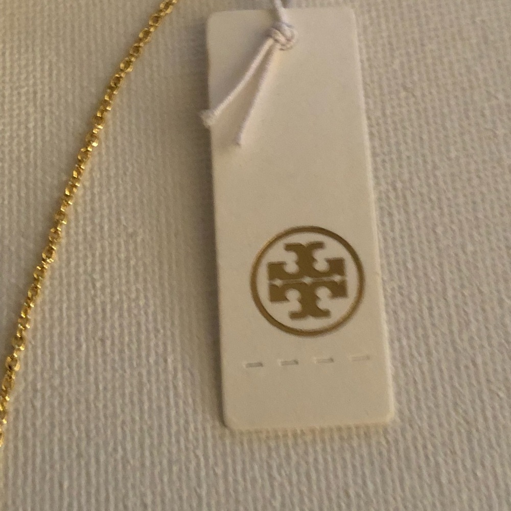Tory Burch Gold and White Flower Charm Bracelet - Picture 5 of 6